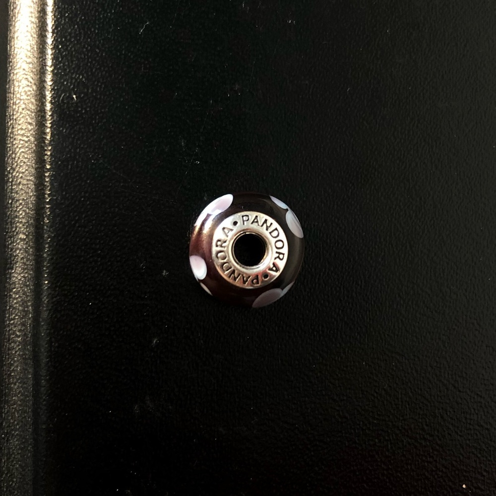 🧿Authentic Pandora Blue Floral Glass Bead🧿
